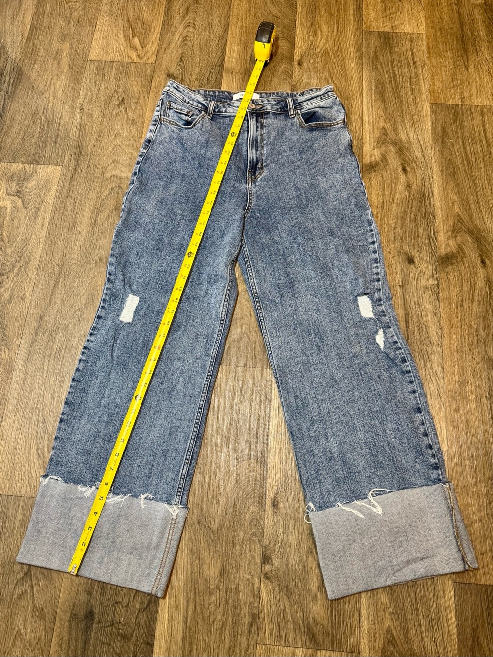 Zenana Outfitters Light Blue Wide Leg Jeans - Picture 6 of 7